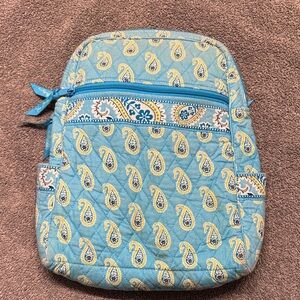 Vera Bradley Teal and Yellow Paisley Backpack